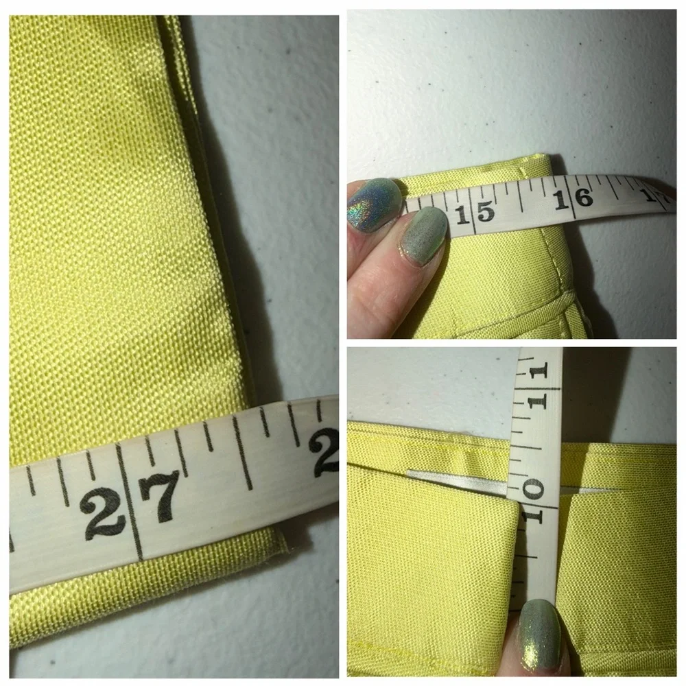 VALENTINO Mikado Silk Blend Pants Chartreuse Yellow Green IT40 US4 NWT ⚪️ - Picture 13 of 14